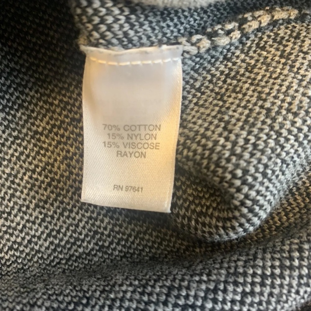 J Jill womens XS Gray Black Houndstooth sweater dress - Picture 6 of 10